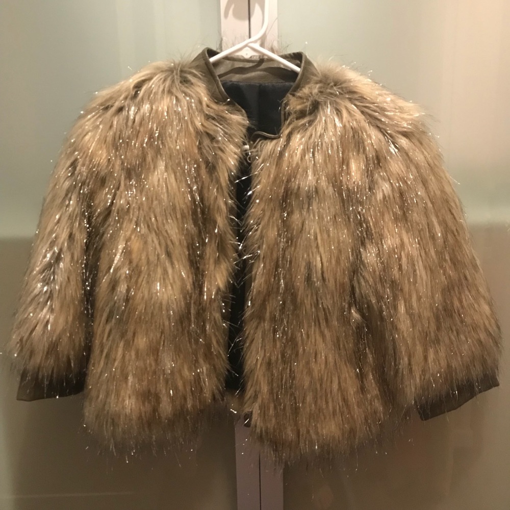 Donna Saylers Fabulous Furs Faux Coat w/sparkle